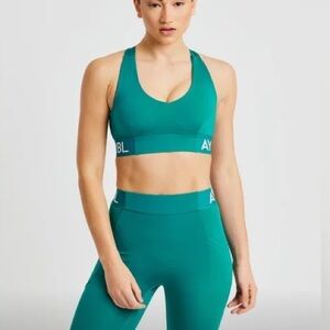 AYBL Women’s Training Short and Bra Set in Teal size S